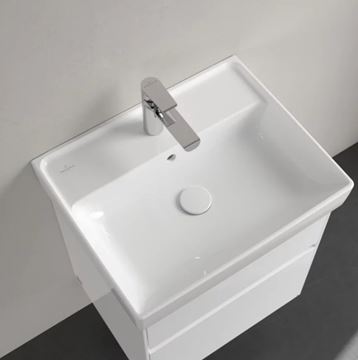 VILLEROY & BOCH COLLARO umývadlo 55 cm, s otvorom pre batériu a prepadom, alpská biela 4A335501 Obrázek - fotka