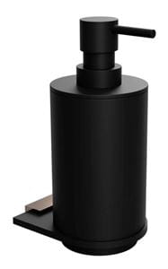 BEMETA GALLA dávkovač tekutého mydla 230 ml, nástenný, polyresin, matná čierna/coffee-gold