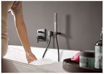 HANSGROHE FINORIS vaňová podomietková batéria, s prepínačom, matná čierna 76415670 Obrázek - fotka