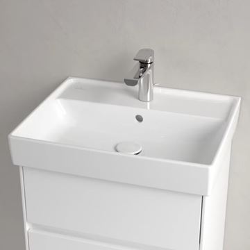 VILLEROY & BOCH COLLARO umývadlo 60 cm, s otvorom pre batériu a prepadom, alpská biela 4A336001 Obrázek - fotka