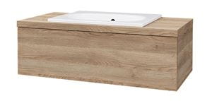DŘEVOJAS COMO COM SZZ 100 skrinka pod umývadlo 100x52x33, 8 cm, 1 zásuvka, Push-open, colorado