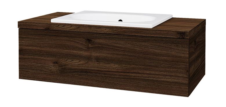 DŘEVOJAS COMO COM SZZ 100 skrinka pod umývadlo 100x52x33,8 cm, 1 zásuvka, Push-open, teak 808594 Obrázek - Hlavní obrázek