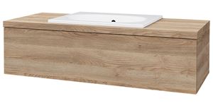 DŘEVOJAS COMO COM SZZ 120 skrinka pod umývadlo 120x52x33, 8 cm, 1 zásuvka, Push-open, colorado