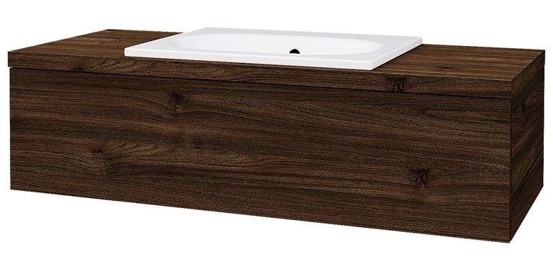DŘEVOJAS COMO COM SZZ 120 skrinka pod umývadlo 120x52x33,8 cm, 1 zásuvka, Push-open, teak 808617 Obrázek - Hlavní obrázek