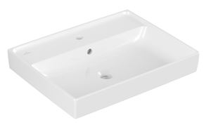 VILLEROY & BOCH COLLARO umývadlo 65 cm, s otvorom pre batériu a prepadom, CeramicPlus, alpská biela