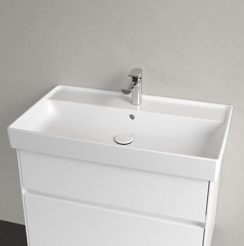 VILLEROY & BOCH COLLARO umývadlo 80 cm, s otvorom pre batériu a prepadom, alpská biela 4A338001 Obrázek - fotka