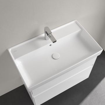 VILLEROY & BOCH COLLARO umývadlo 80 cm, s otvorom pre batériu a prepadom, CeramicPlus, alpská biela 4A3380R1 Obrázek - fotka