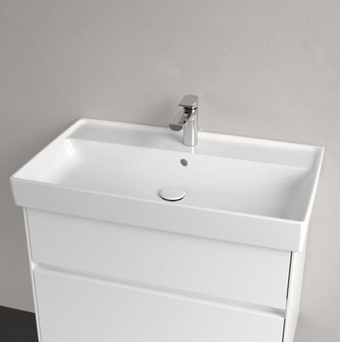 VILLEROY & BOCH COLLARO umývadlo 80 cm, s otvorom pre batériu a prepadom, CeramicPlus, alpská biela 4A3380R1 Obrázek - fotka