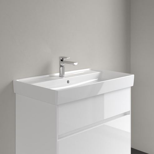 VILLEROY & BOCH COLLARO umývadlo 80 cm, s otvorom pre batériu a prepadom, CeramicPlus, alpská biela 4A3380R1 Obrázek - fotka
