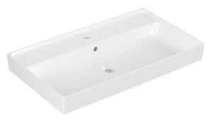 VILLEROY & BOCH COLLARO umývadlo 80 cm, s otvorom pre batériu a prepadom, CeramicPlus, alpská biela