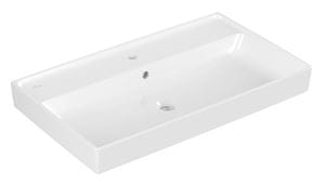 VILLEROY & BOCH COLLARO umývadlo 80 cm, s otvorom pre batériu a prepadom, CeramicPlus, alpská biela