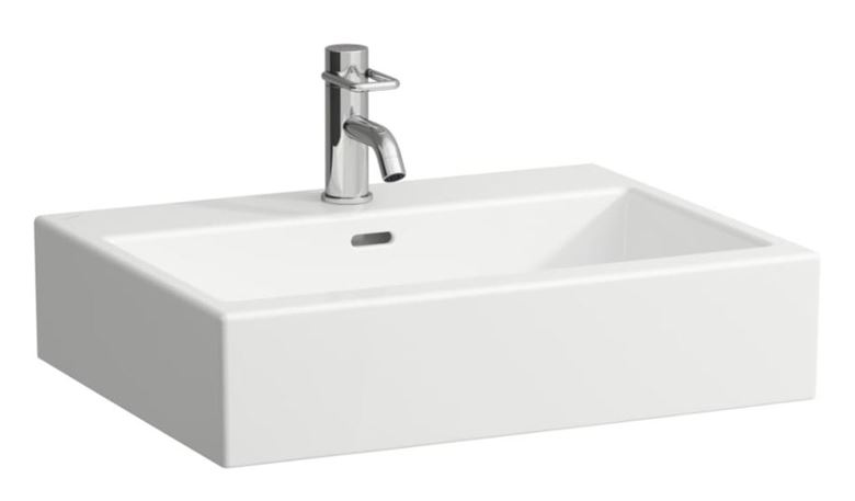 LAUFEN LIVING CITY umývadlo na dosku 60 cm, s otvorom pre batériu a prepadom, brúsené H8174340001041 Obrázek - Hlavní obrázek