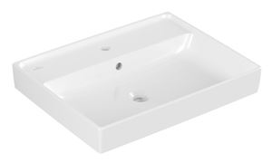 VILLEROY & BOCH COLLARO umývadlo 60 cm, s otvorom pre batériu a prepadom, brúsené, alpská biela