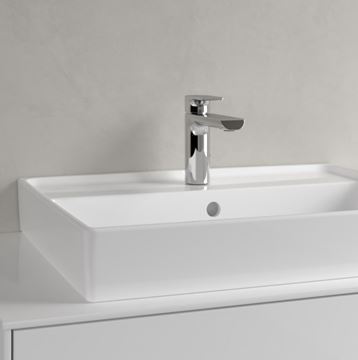 VILLEROY & BOCH COLLARO umývadlo 60 cm, s otvorom pre batériu a prepadom, brúsené, alpská biela 4A336G01 Obrázek - fotka