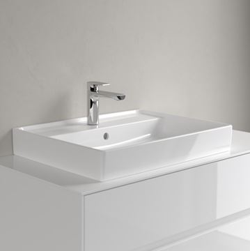 VILLEROY & BOCH COLLARO umývadlo 60 cm, s otvorom pre batériu a prepadom, brúsené, alpská biela 4A336G01 Obrázek - fotka