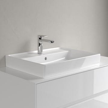 VILLEROY & BOCH COLLARO umývadlo 60 cm, s otvorom pre batériu a prepadom, CeramicPlus, brúsené, alpská biela 4A336GR1 Obrázek - fotka