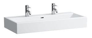 LAUFEN LIVING CITY umývadlo 100 cm, s 2 otvormi pre batérie a prepadom