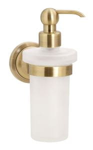 BEMETA RETRO dávkovač tekutého mydla 230 ml, nástenný, sklo, bronz