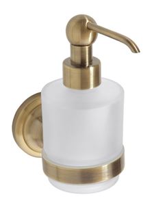 BEMETA RETRO dávkovač tekutého mydla 200 ml, nástenný, sklo, bronz