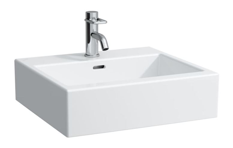 LAUFEN LIVING CITY umývadlo na dosku 50 cm, s otvorom pre batériu a prepadom, brúsené H8174320001041 Obrázek - Hlavní obrázek