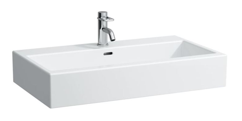 LAUFEN LIVING CITY umývadlo 80 cm, s otvorom pre batériu a prepadom H8174360001041 Obrázek - Hlavní obrázek