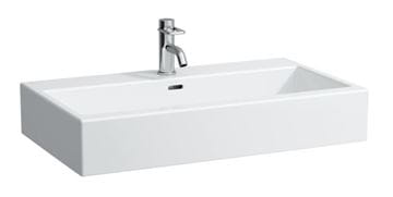 LAUFEN LIVING CITY umývadlo 80 cm, s otvorom pre batériu a prepadom, brúsené