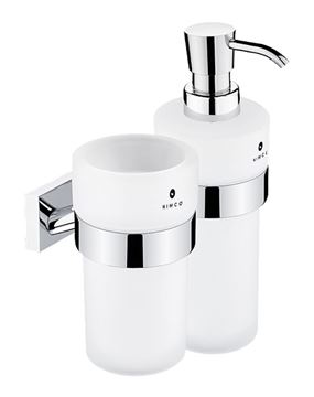 NIMCO KEIRA dávkovač tekutého mydla 250 ml s pohárikom, nástenný, chróm