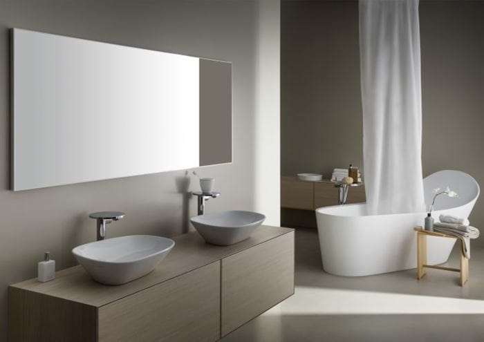 LAUFEN PALOMBA COLLECTION umývadlová misa 90 cm, bez prepadu H8168010001121 Obrázek - fotka