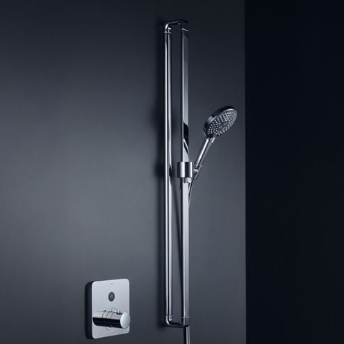 AXOR CITTERIO E 3JET sprchová súprava 3-dielna, ručná sprcha pr. 128 mm, 3 prúdy, tyč, hadica, chróm 36735000 Obrázek - fotka