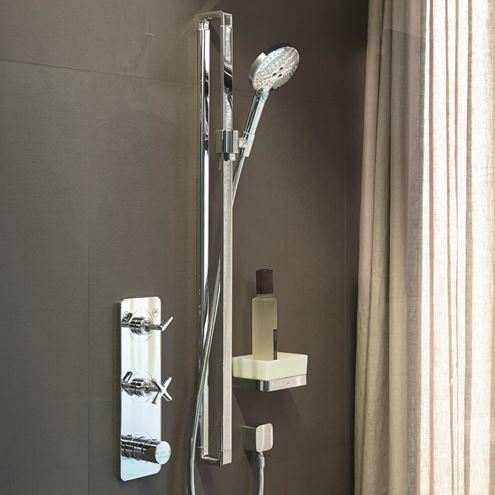 AXOR CITTERIO E 3JET sprchová súprava 3-dielna, ručná sprcha pr. 128 mm, 3 prúdy, tyč, hadica, chróm 36735000 Obrázek - fotka