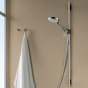 AXOR UNO 3JET sprchová súprava 3-dielna, ručná sprcha pr. 120 mm, 3 prúdy, tyč, hadica, chróm 27987000 Obrázek - fotka