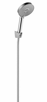 RAVAK 903.00 sprchová súprava 3-dielna, ručná sprcha pr. 118 mm, 3 prúdy, hadica, držiak, lesklý chróm