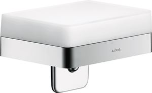 AXOR UNIVERSAL dávkovač tekutého mydla 180 ml, s poličkou, nástenný, sklo, chróm