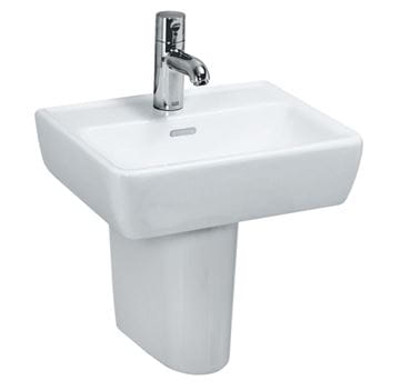 LAUFEN PRO umývadielko 45 cm, s otvorom pre batériu a prepadom H8119510001041 Obrázek - fotka