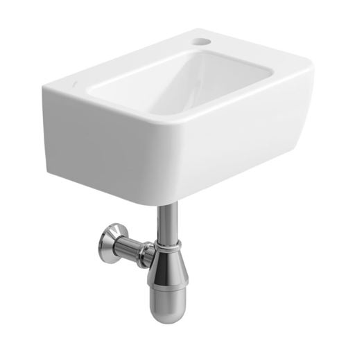 LAUFEN PRO umývadielko 36 cm, s otvorom pre batériu vpravo a prepadom, LCC H8169554001061 Obrázek - fotka