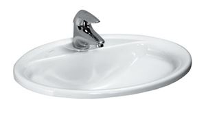 LAUFEN PRO umývadlo 56 cm, s otvorom pre batériu a prepadom