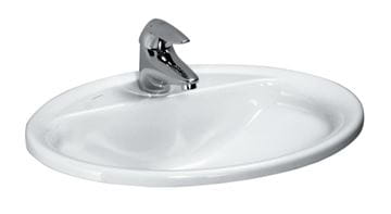 LAUFEN PRO umývadlo 56 cm, s otvorom pre batériu a prepadom