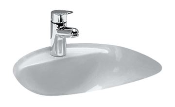 LAUFEN BIJOU umývadlo 48 cm, s otvorom pre batériu a prepadom