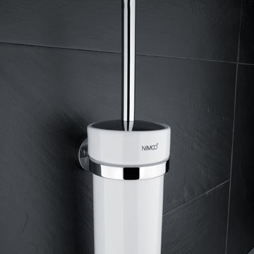 NIMCO UNIX WC kefa, nástenná, keramika, biela/chróm UN 13094K-26 Obrázek - fotka