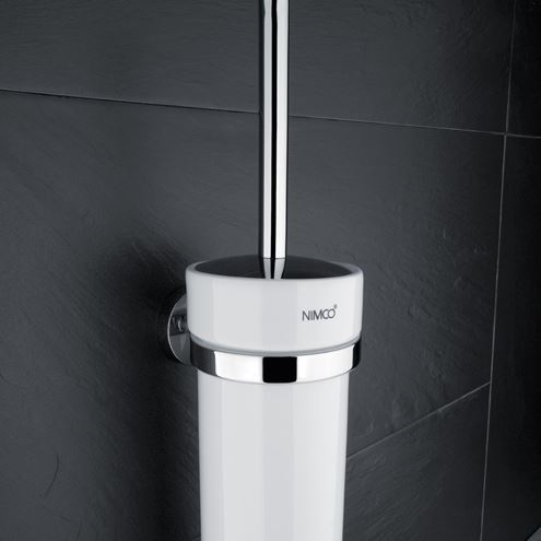 NIMCO UNIX WC kefa, nástenná, keramika, biela/chróm UN 13094K-26 Obrázek - fotka