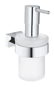 GROHE ESSENTIALS CUBE dávkovač tekutého mydla 160 ml, nástenný, sklo, chróm