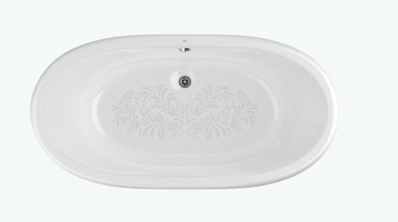 ROCA NEWCAST voľne stojaca vaňa 170x85 cm, bez nožičiek, liatina, antislip A233650007 Obrázek - fotka
