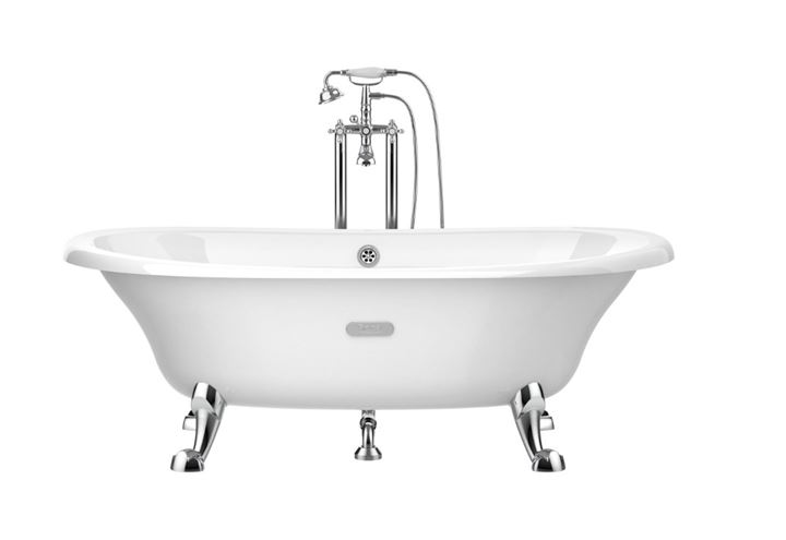 ROCA NEWCAST voľne stojaca vaňa 170x85 cm, bez nožičiek, liatina, antislip A233650007 Obrázek - fotka