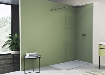 RONAL EASY STR4P stena walk-in 120x200 cm, aluchróm/číre sklo STR4P 120 50 07 Obrázek - fotka