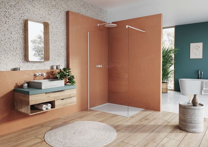 RONAL EASY STR4P stena walk-in 90x200 cm, aluchróm/číre sklo STR4P 090 50 07 Obrázek - fotka