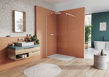 RONAL EASY STR4P stena walk-in 90x200 cm, aluchróm/číre sklo STR4P 090 50 07 Obrázek - fotka
