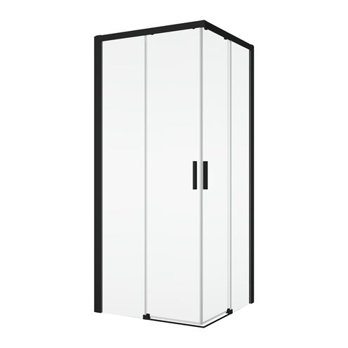RONAL TOP-LINE S TLSAC sprchový kút 90x90 cm, rohový vstup, posuvné dvere, black line/číre sklo TLSAC 090 06 07 Obrázek - Hlavní obrázek