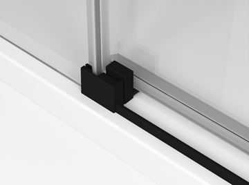 RONAL TOP-LINE S TLSAC sprchový kút 90x90 cm, rohový vstup, posuvné dvere, black line/číre sklo TLSAC 090 06 07 Obrázek - fotka