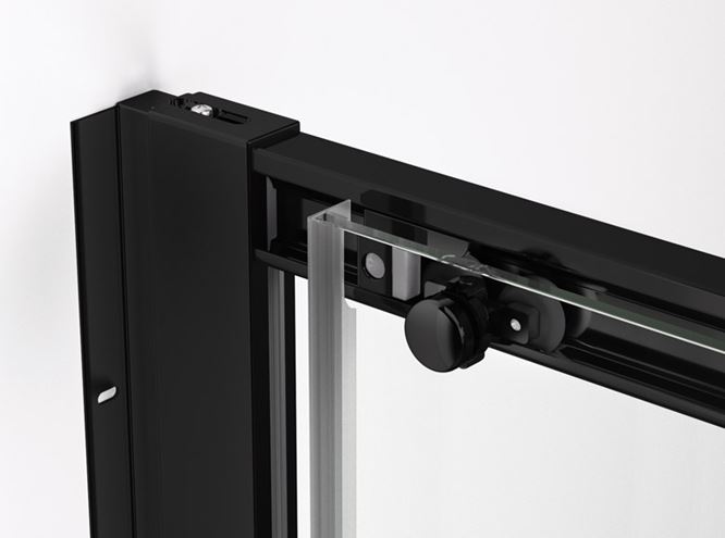 RONAL TOP-LINE S TLSAC sprchový kút 90x90 cm, rohový vstup, posuvné dvere, black line/číre sklo TLSAC 090 06 07 Obrázek - fotka