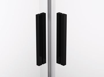 RONAL TOP-LINE S TLSAC sprchový kút 90x90 cm, rohový vstup, posuvné dvere, black line/číre sklo TLSAC 090 06 07 Obrázek - fotka